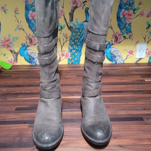 Born Odom Boots Grey Rustic - Picture 2 of 6